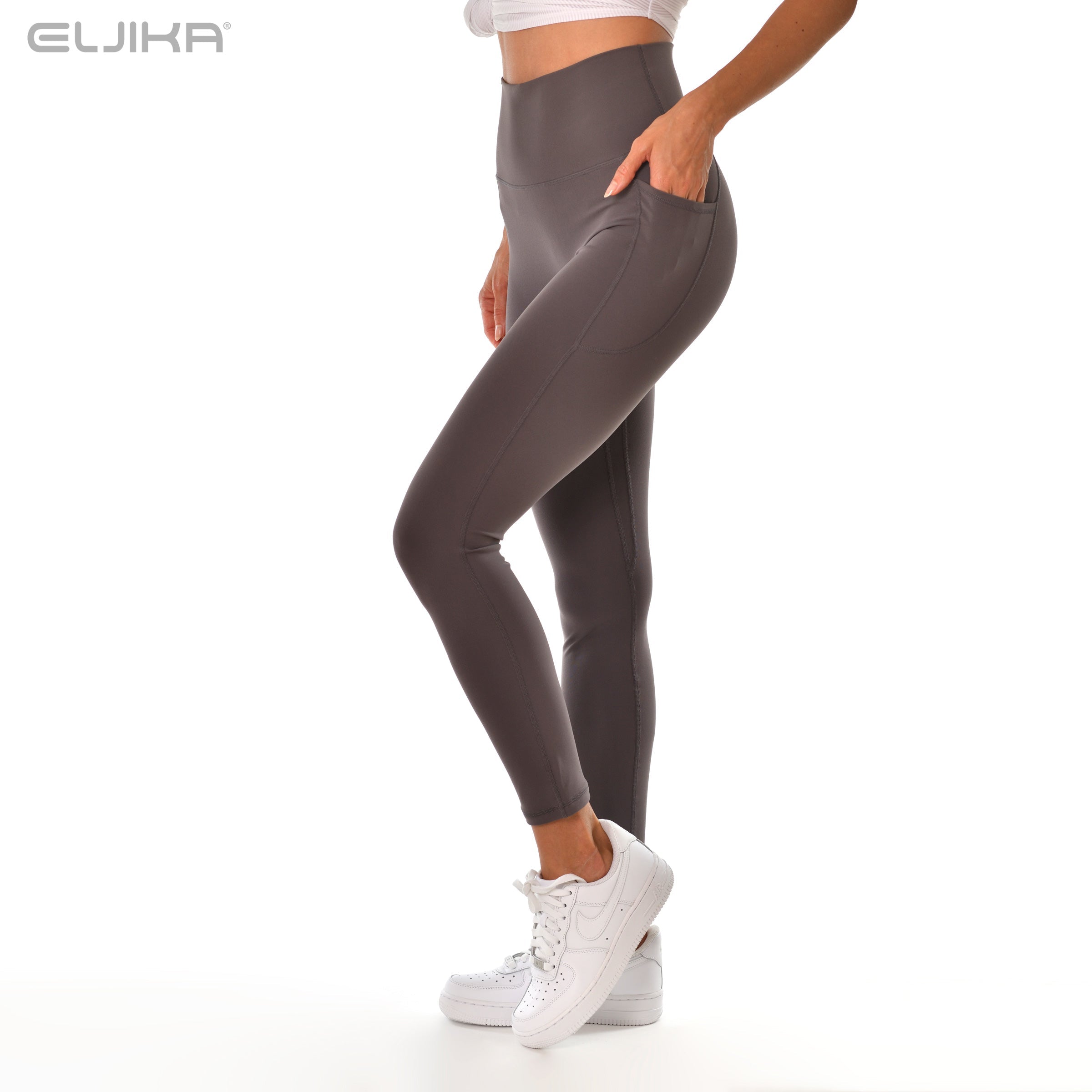 3D Hip-Up High-Waist Pocket Leggings - Black – ELJIKA USA